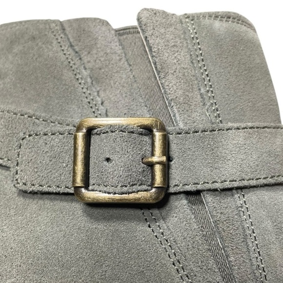 Skechers Parallel Day Date Women’s Sage Green Suede Wedge Ankle Boots - Picture 5 of 10